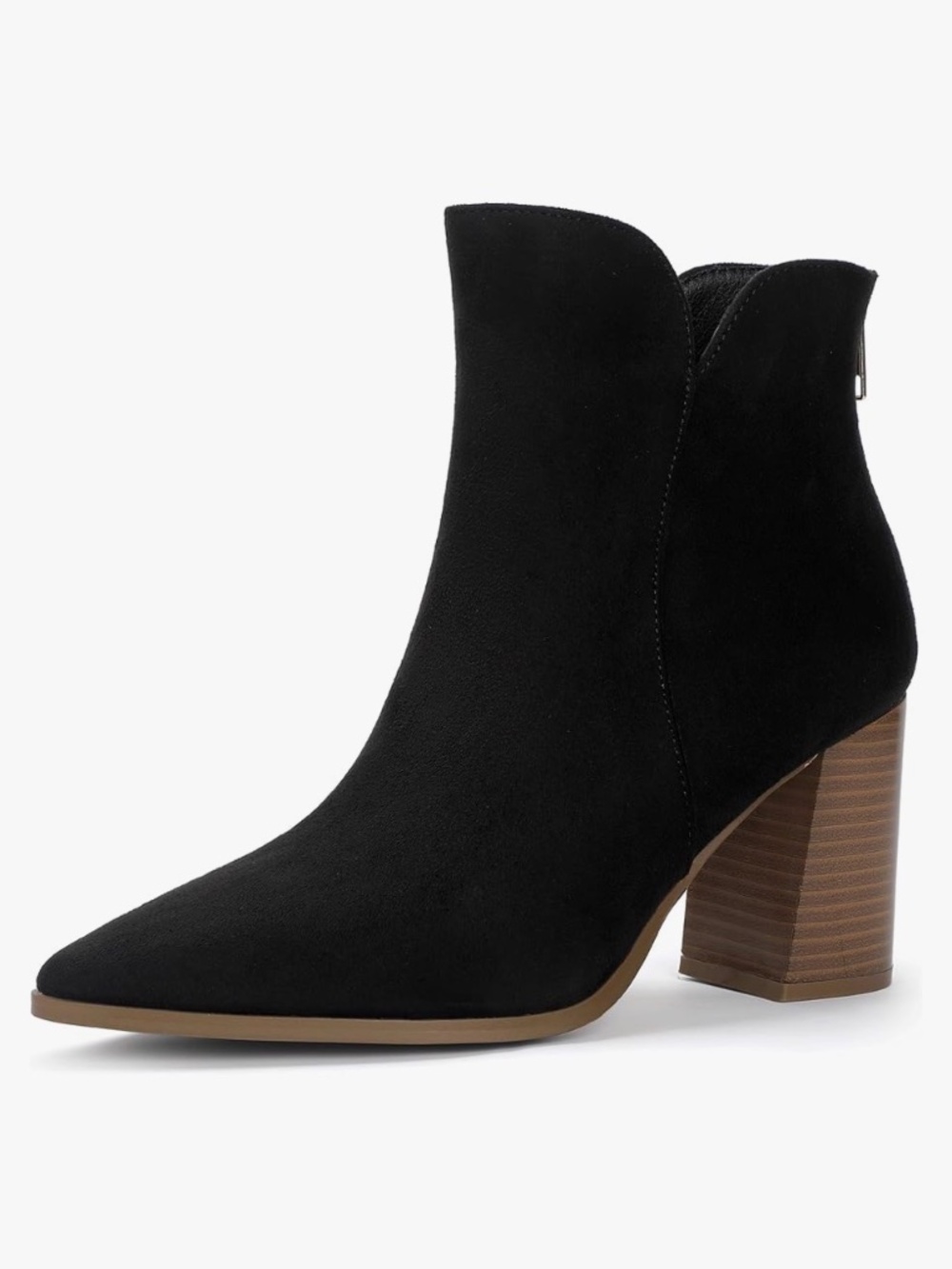 S39 IDIFU IN3 Ankle Boots for Women Chunky Block Short Heel Boot Comfortable 8